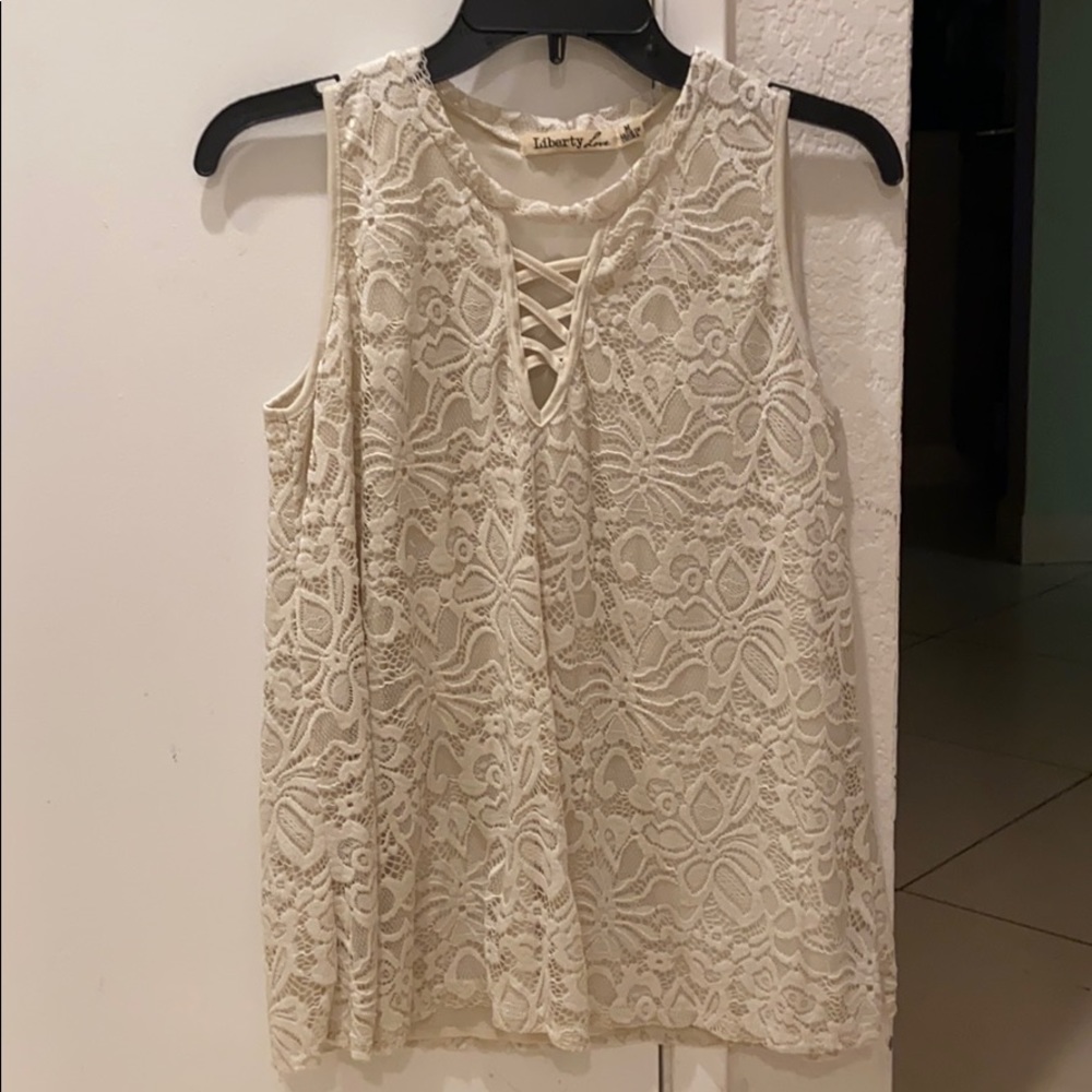 Light Beige lace shirt
